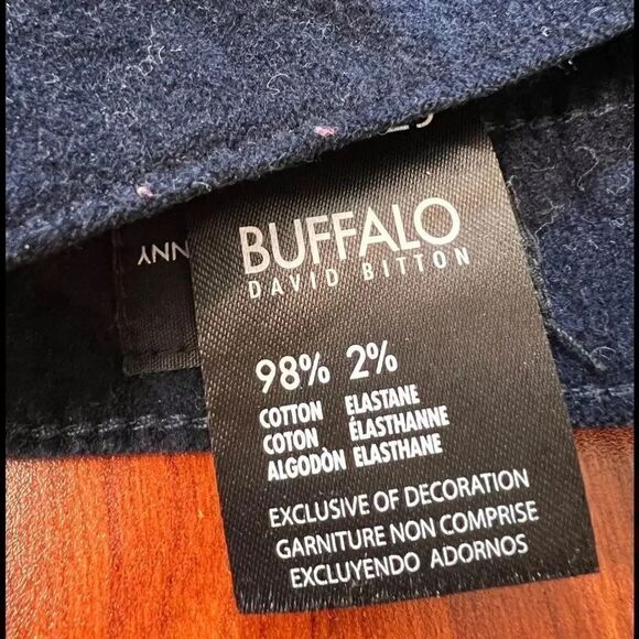 Buffalo David Britton Blue Corduroy Jeans Size 8/29. #JB6 - Picture 6 of 6